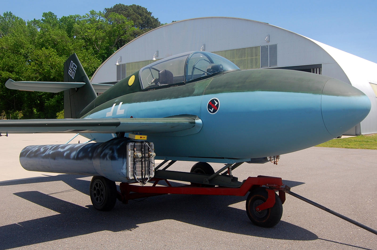 Me 328 Former German, one of the secret weapons, pulse jet parasitic fighter ...