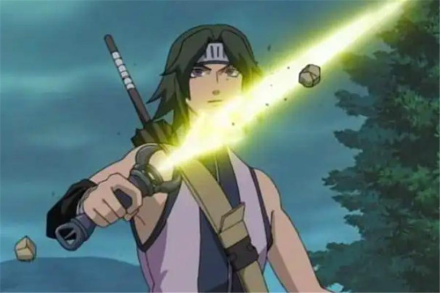 What are the weapons of Naruto?There is a big sword between the pillars