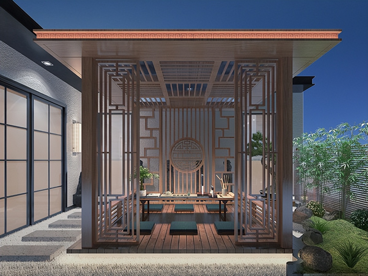 There is a courtyard or terrace at home to build an aluminum alloy