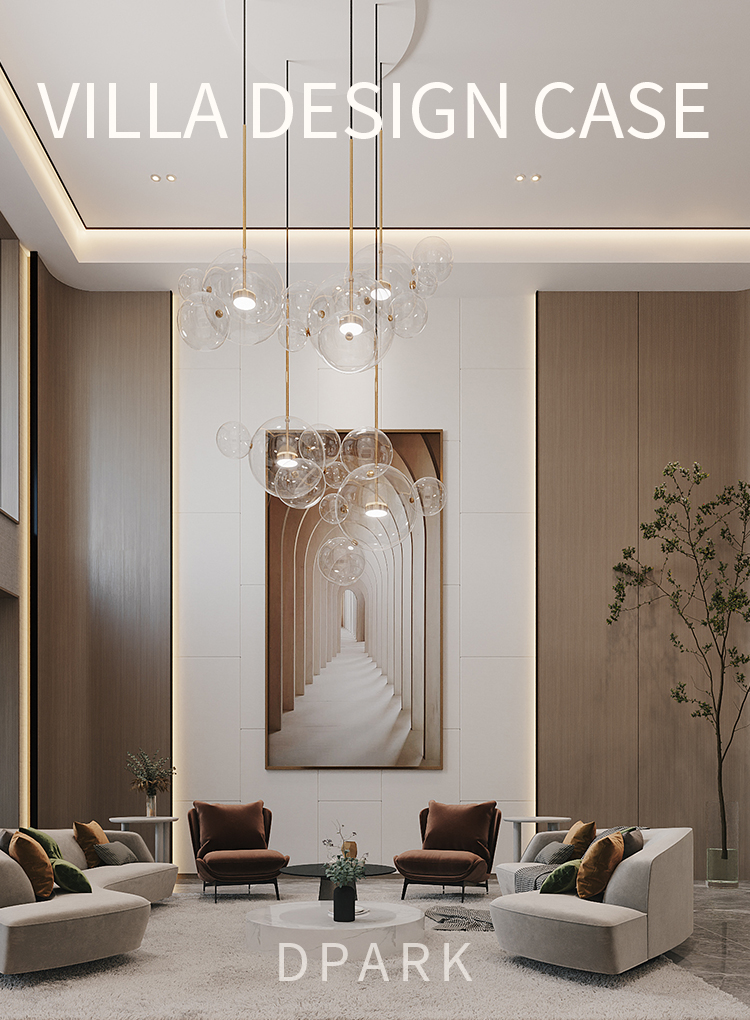 Log Style Layout The comfortable and elegant log-style design of the villa shows a sense ...