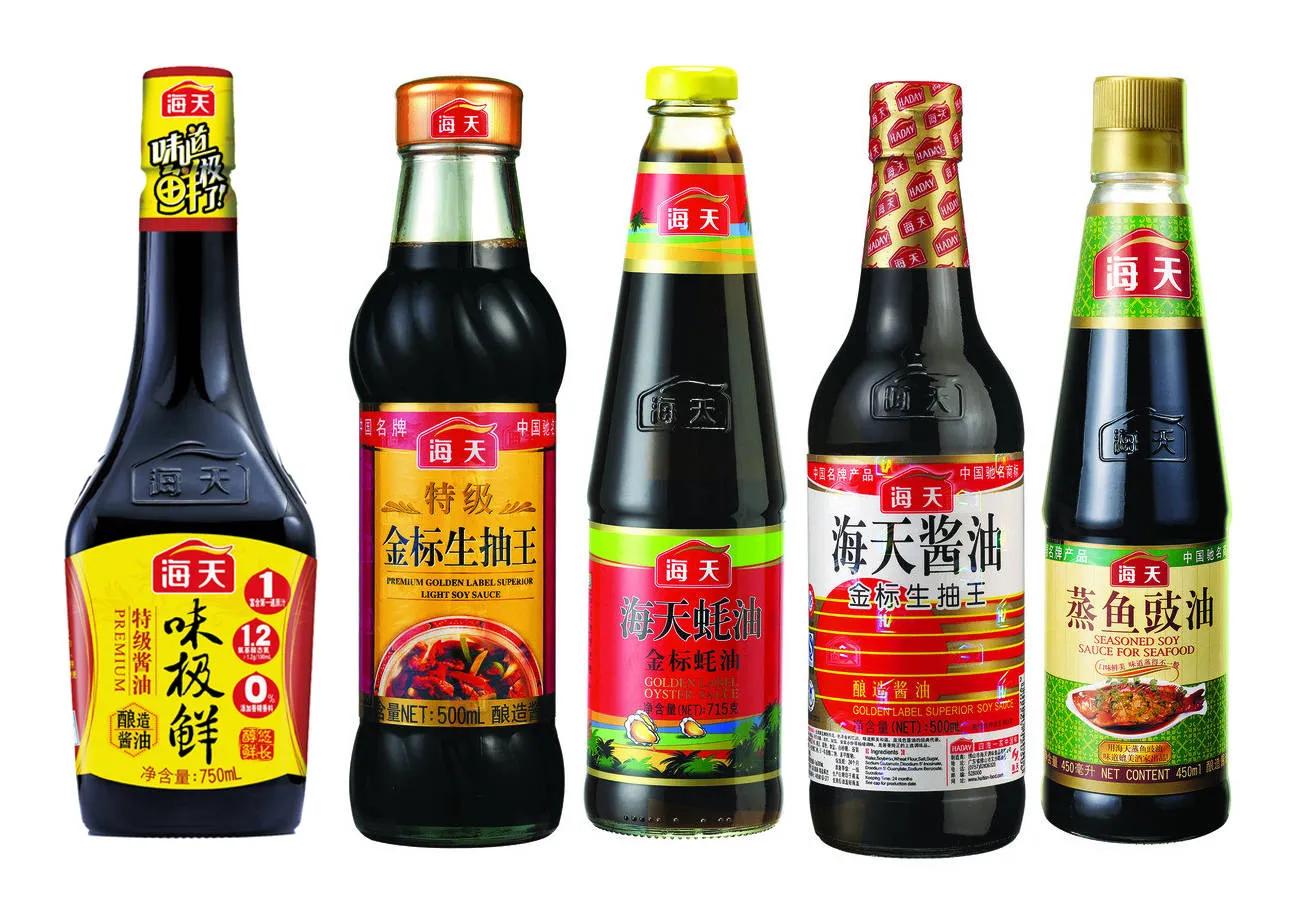 What is the difference between light soy sauce, dark soy sauce, oyster sauce and soy sauce used