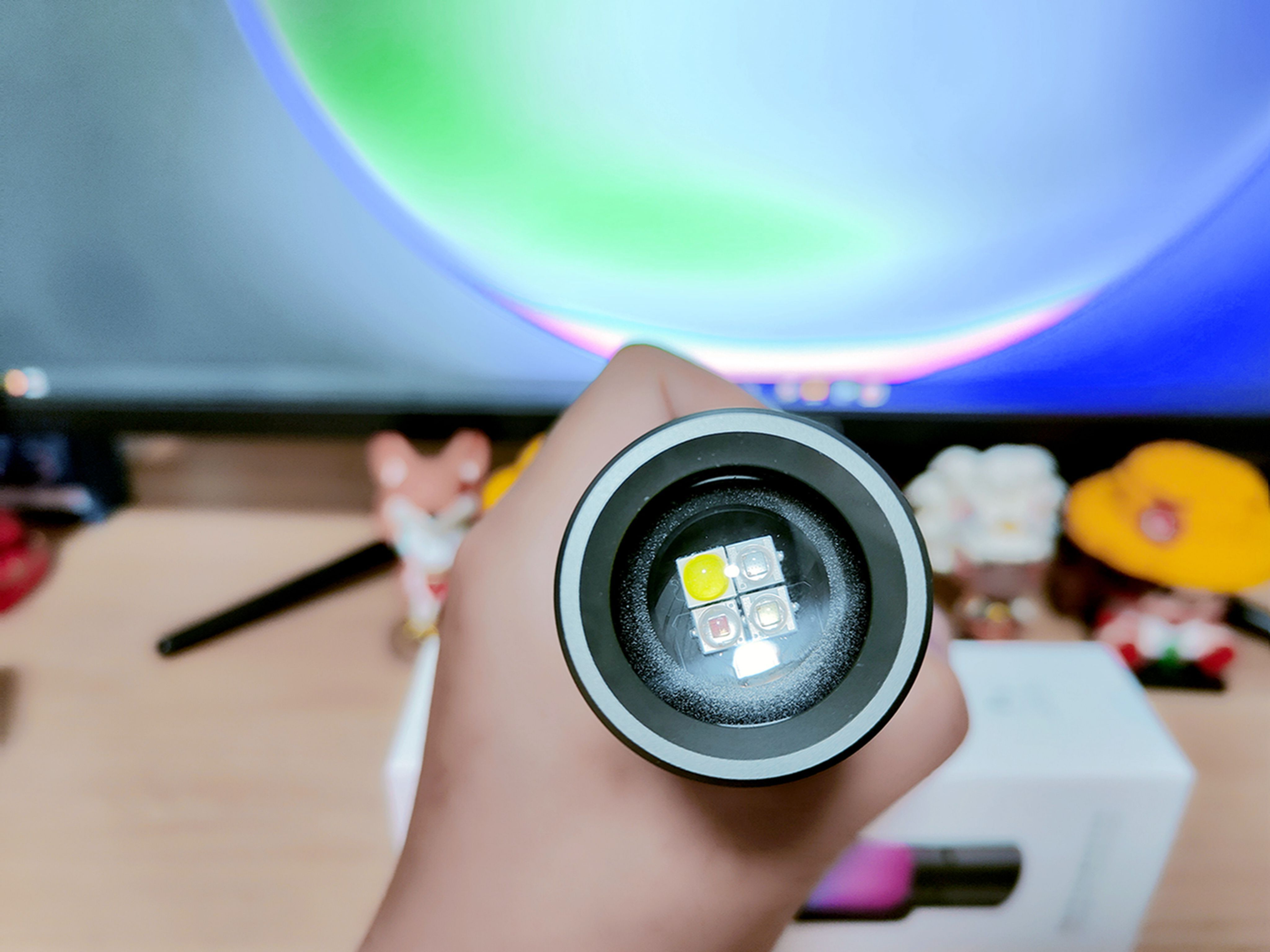 Ceiling-level flashlight, two-in-one lighting and music, Natuo outdoor ...