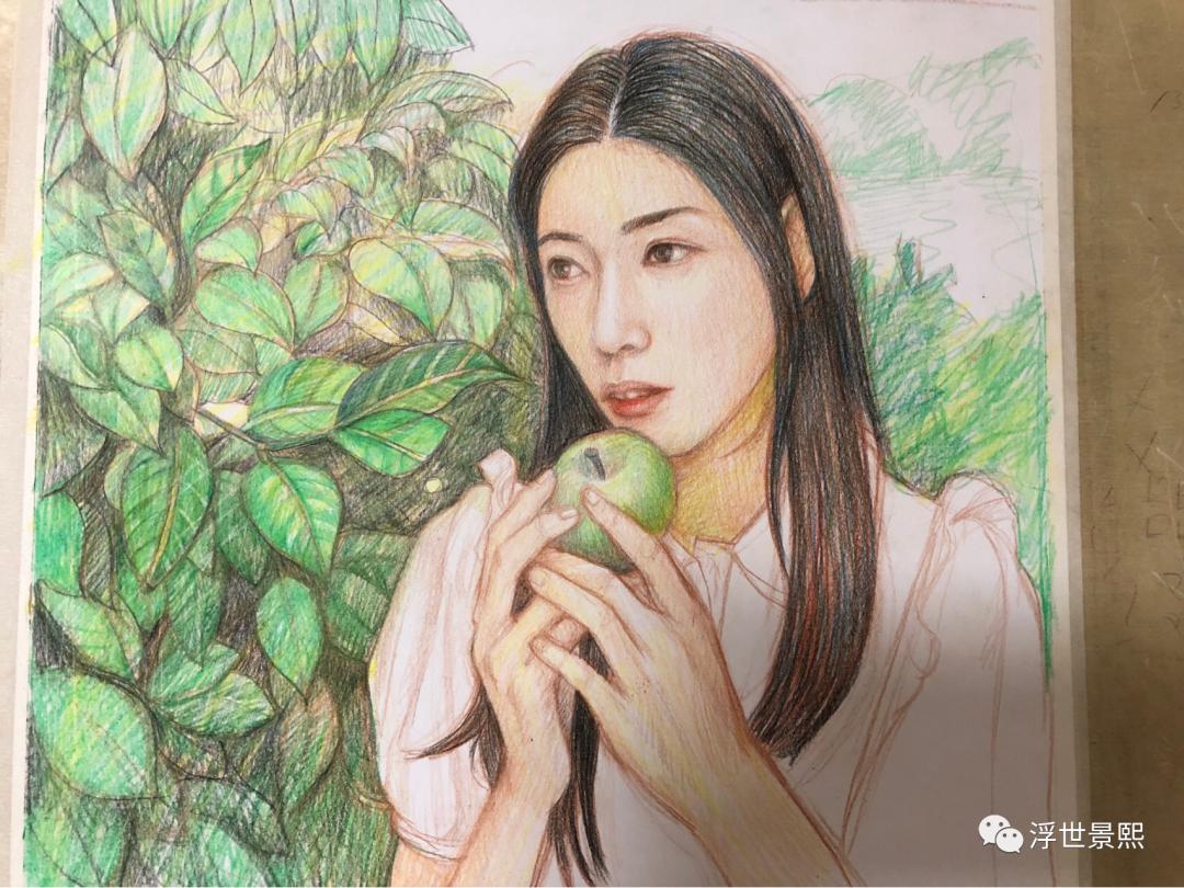 Color lead painting "The Taste of Green Fruit" iNEWS