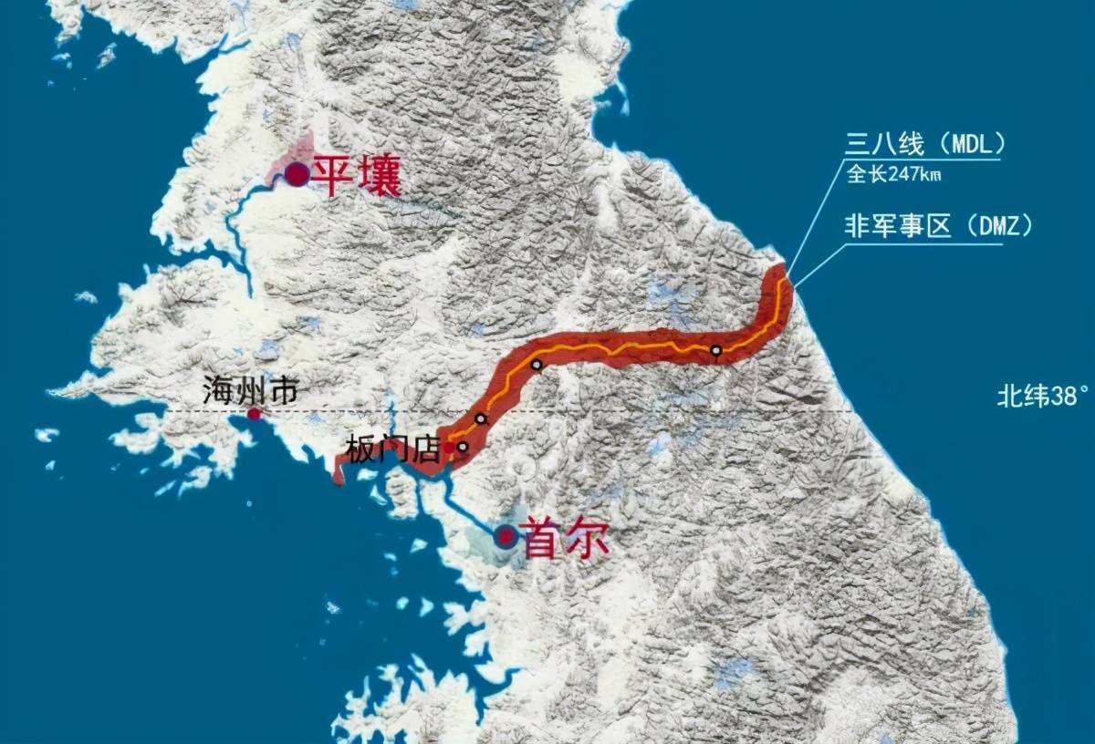 The military demarcation line between the DPRK and the ROK - the 