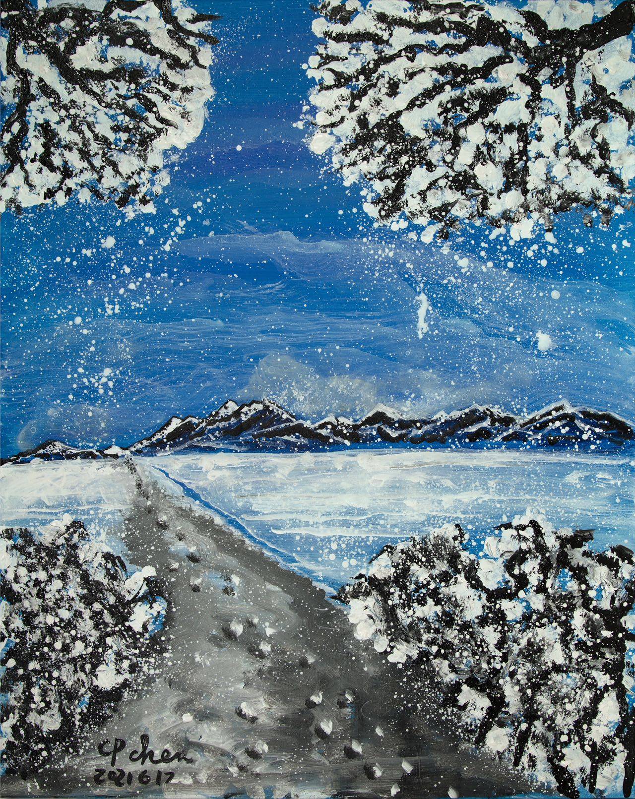 Mountains and snow in Chen Chiping's works - iNEWS