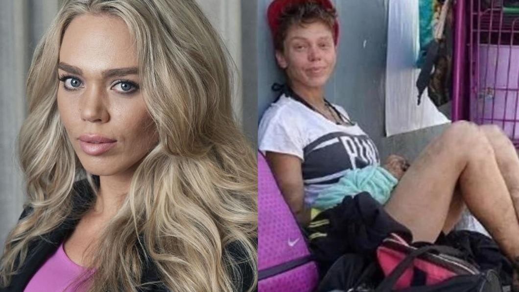 Model Turned Homeless Hollywood blonde hot model is homeless! Searching for food in trash ...