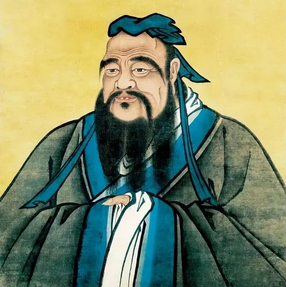 Confucius' real figure is exposed, his muscles are comparable to ...