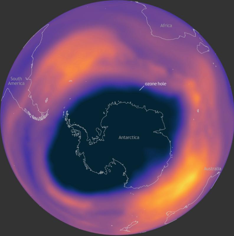 Biggest in 7 years!The Antarctic ozone hole is expanding, and the sun ...