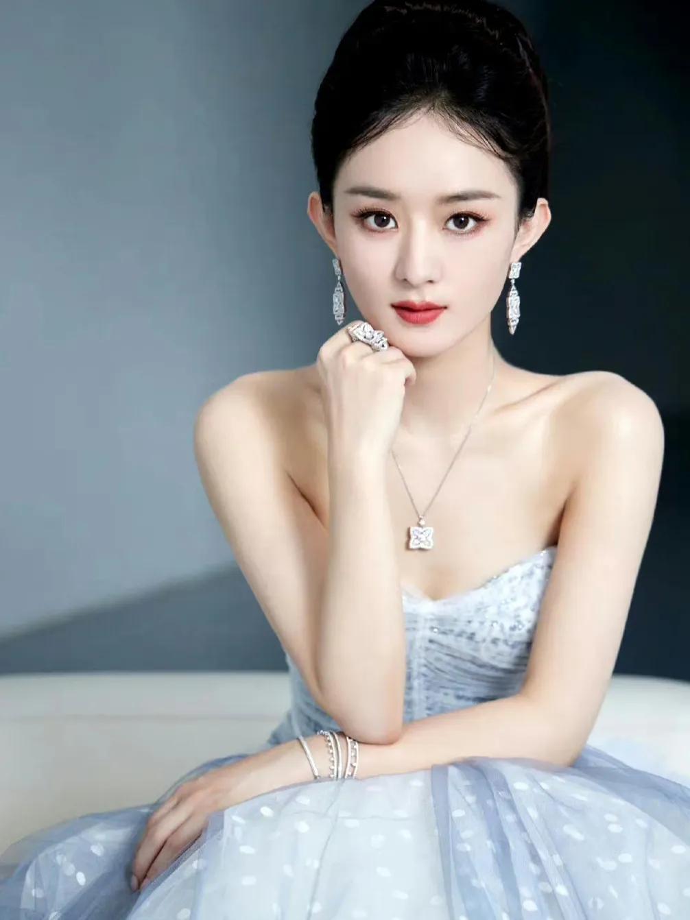 Photo of Zhao Liying's white butterfly dress! The pure and lovely ...