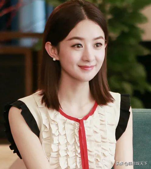 After five years, Zhao Liying cut back this short hair! So sweet and so ...