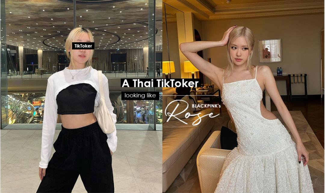 Thai Internet Celebrity Became Popular Because Of Too Much Resemblance Rosé Netizens It 