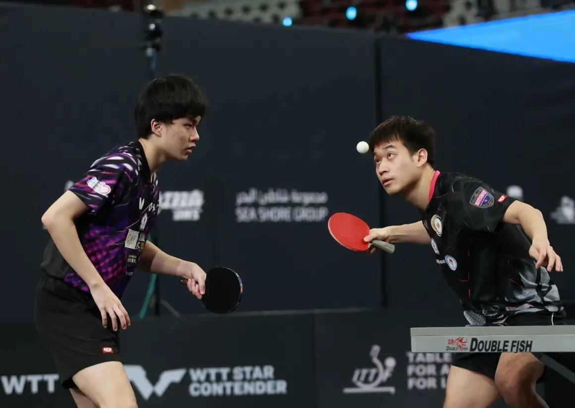 The doubles final of the star competition is released the Japanese table tennis women's team