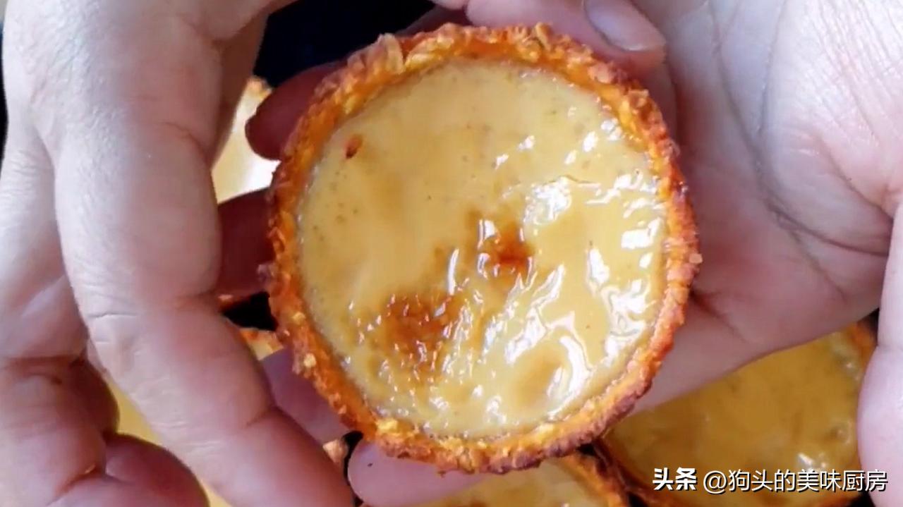 Egg tarts made with sweet potatoes, no oil or flour, nutritious and