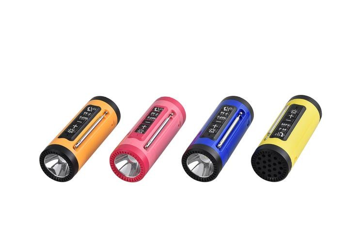 MP3 and flashlight fusion get light in the dark and listen to the