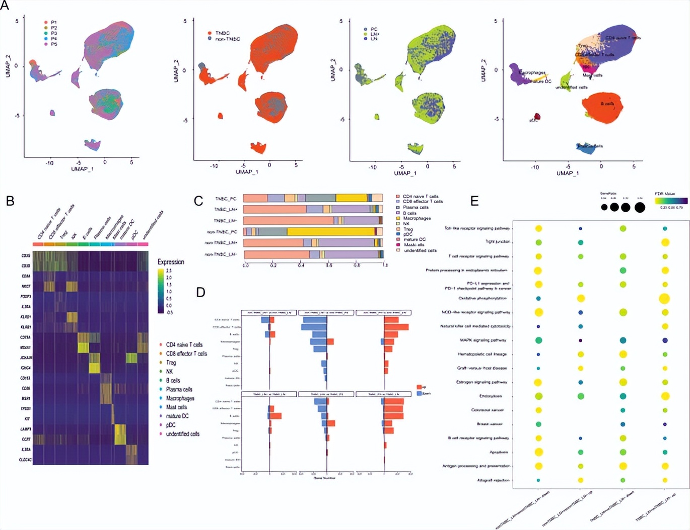 Single-cell sequencing reveals cellular heterogeneity of lymph node ...