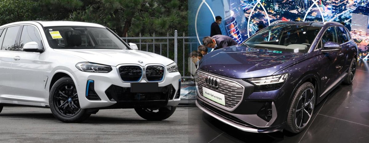 Static Hengping: Audi Q4 e-tron vs. BMW iX3, luxury brand electric cars ...