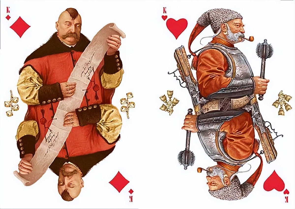 The detailed handpainted playing card design is absolutely stunning