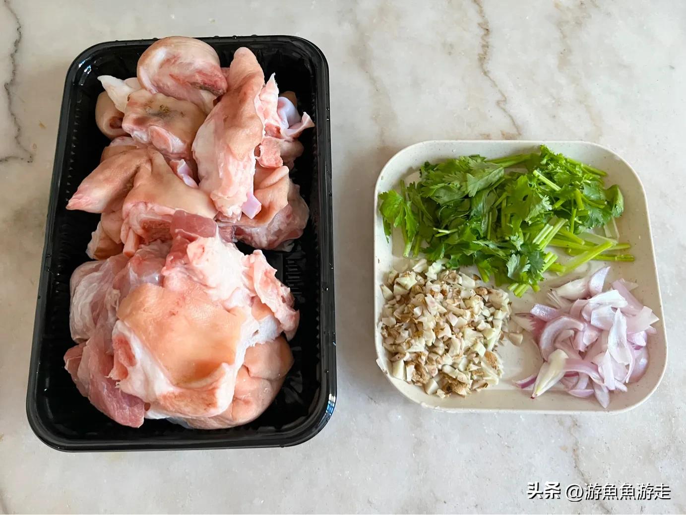 Ginger pork knuckle, rich in fragrance, crispy skin and tender meat, Lao Guang's favorite