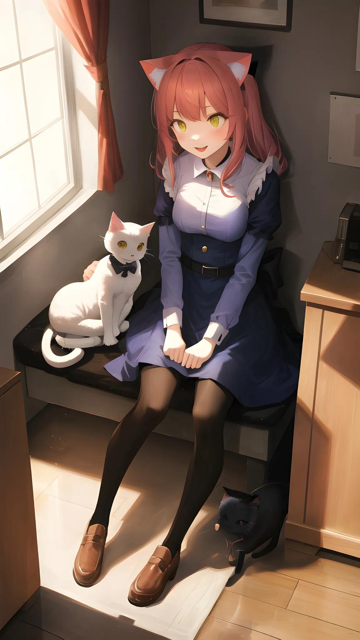 Anime Wallpaper Cats and Girls"2" iNEWS