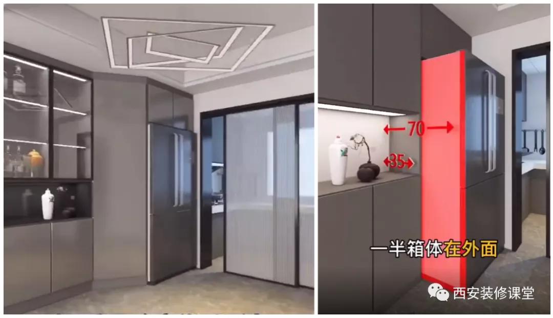 Dining room and refrigerators, how to do it without being