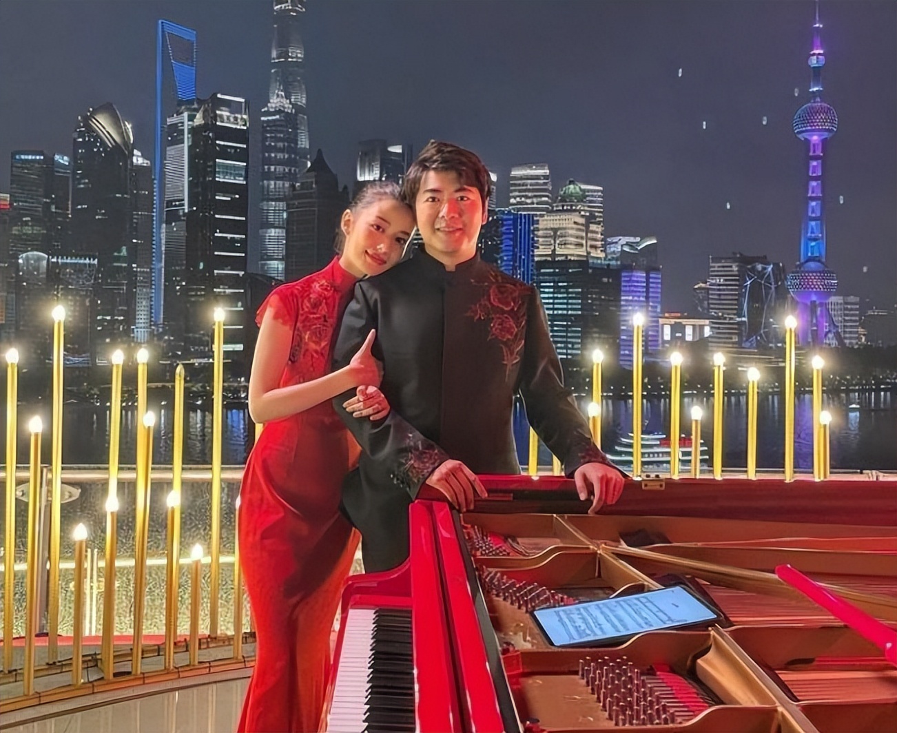 Lang Lang's wife, Gina, took a photo on her 28th birthday. She was