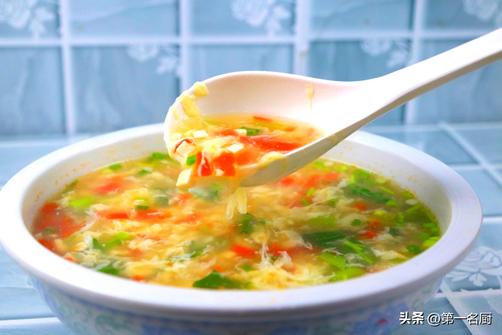 "A bowl of soup before meals, you won't get hurt when you are old
