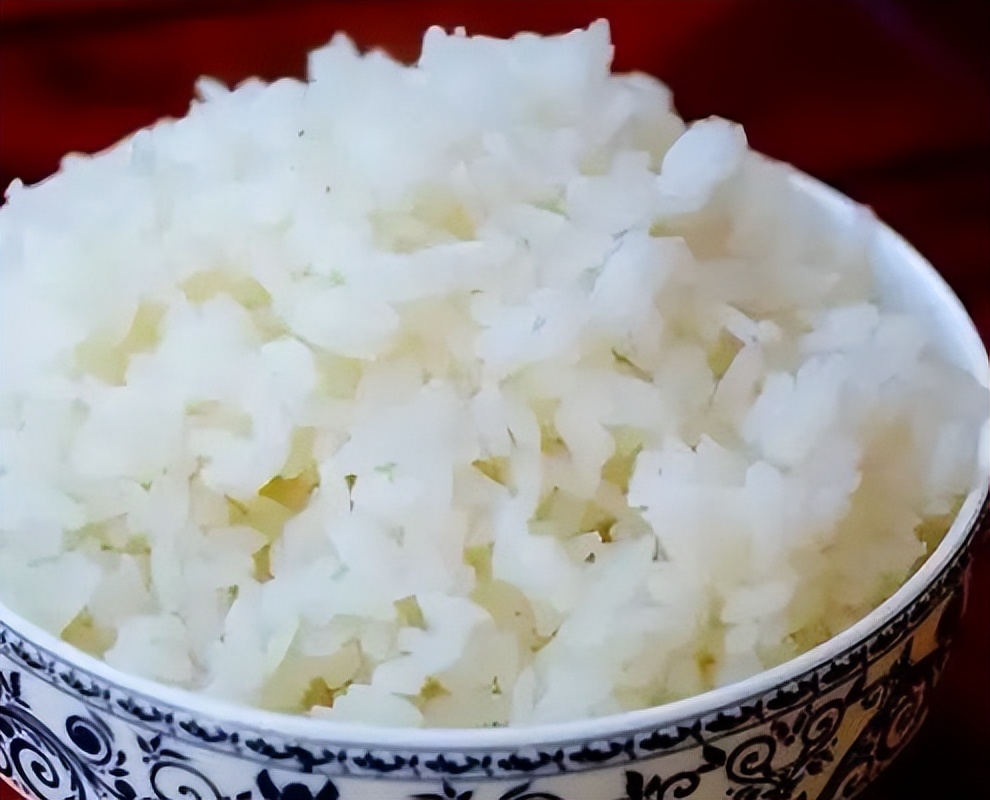 What happens when the rice is