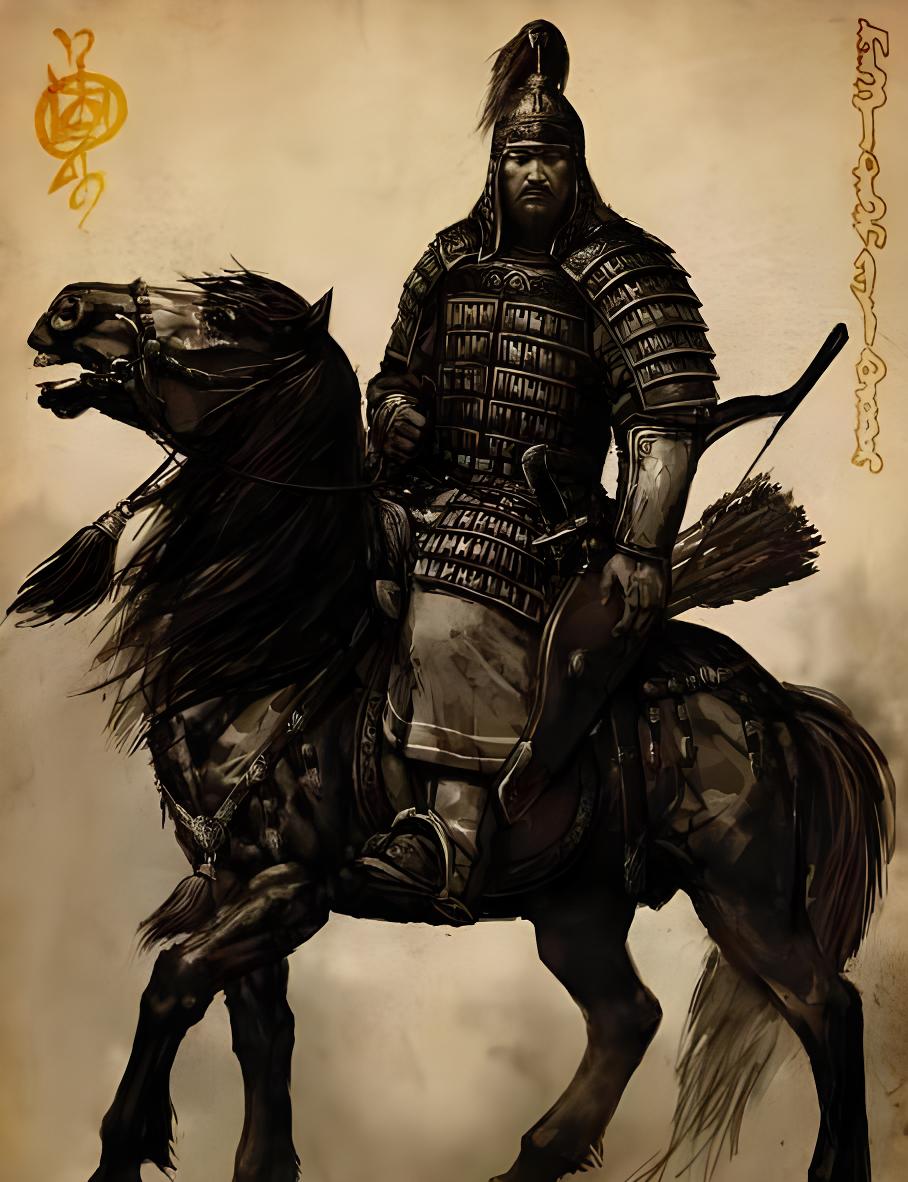 One of the "Top Ten Brave Generals" of Genghis Khan in the Mongol