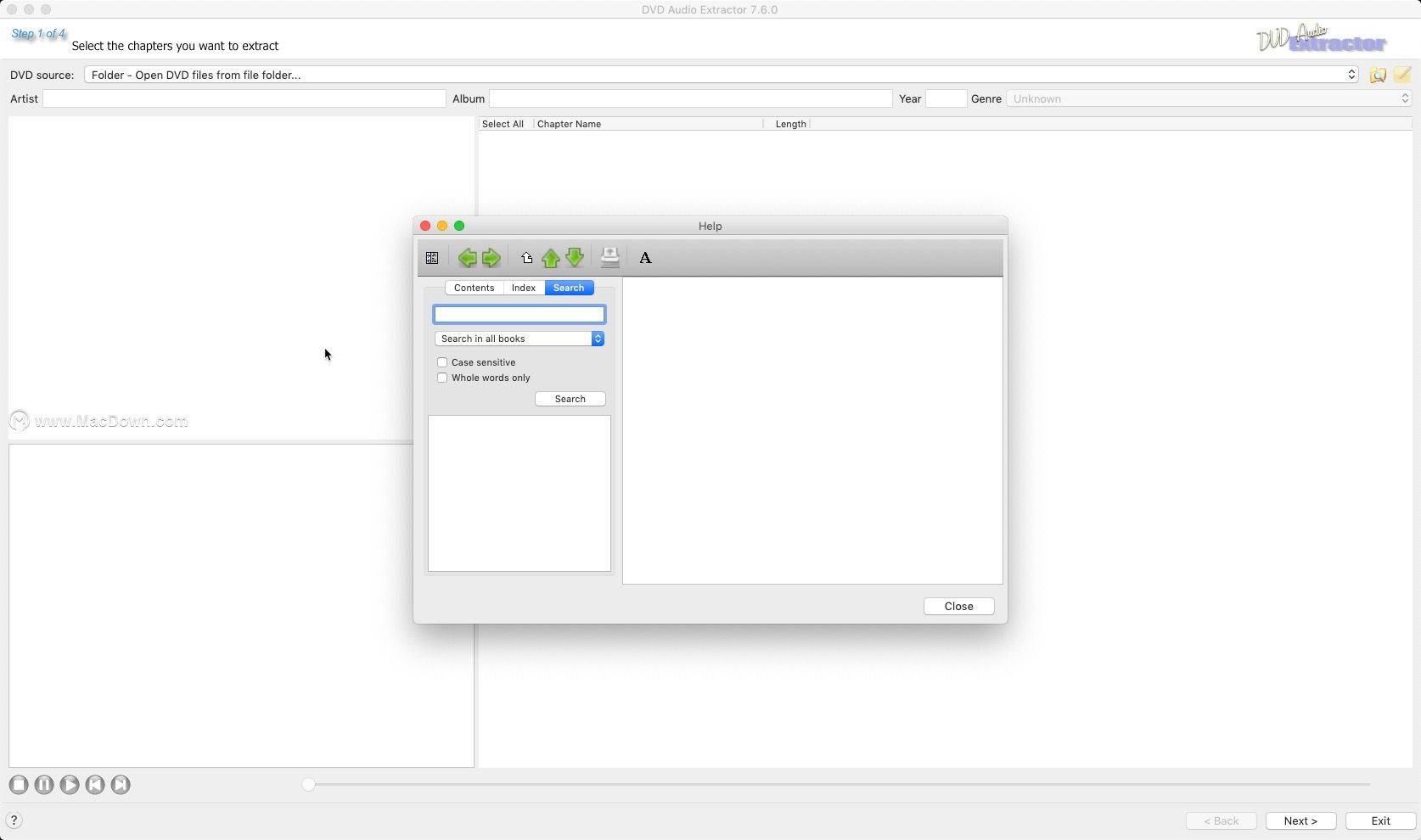 DVD Audio Extractor for mac (DVD audio extraction/ripping tool) 8.5.0