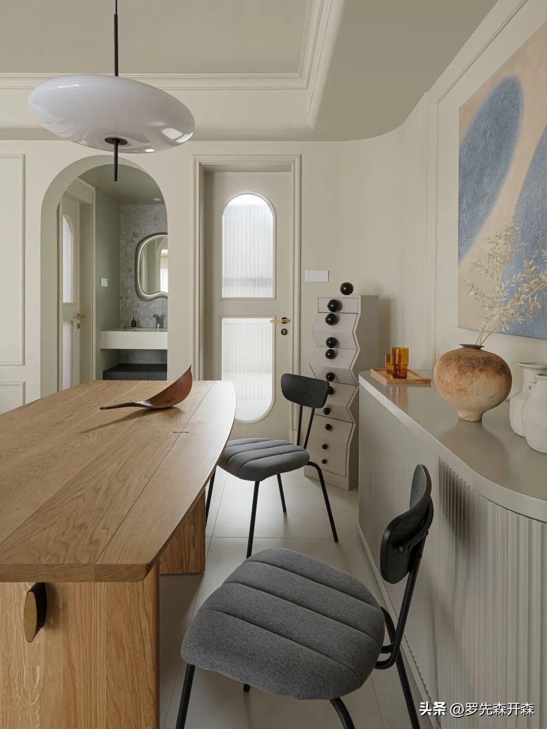 95㎡cream French style, engraving French romance and warmth into the