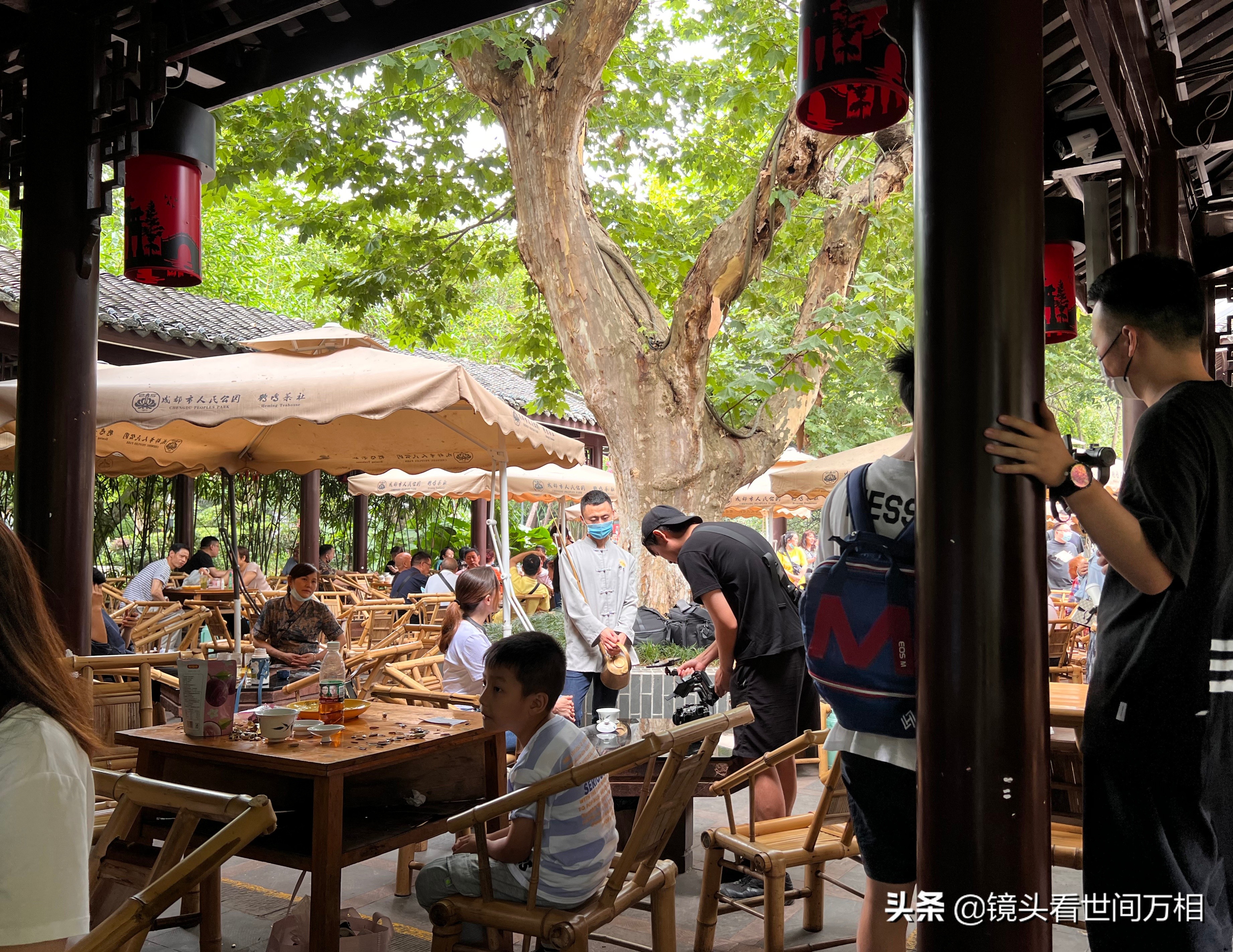 Entering Chengdu Heming Tea House to experience the slow life of ...