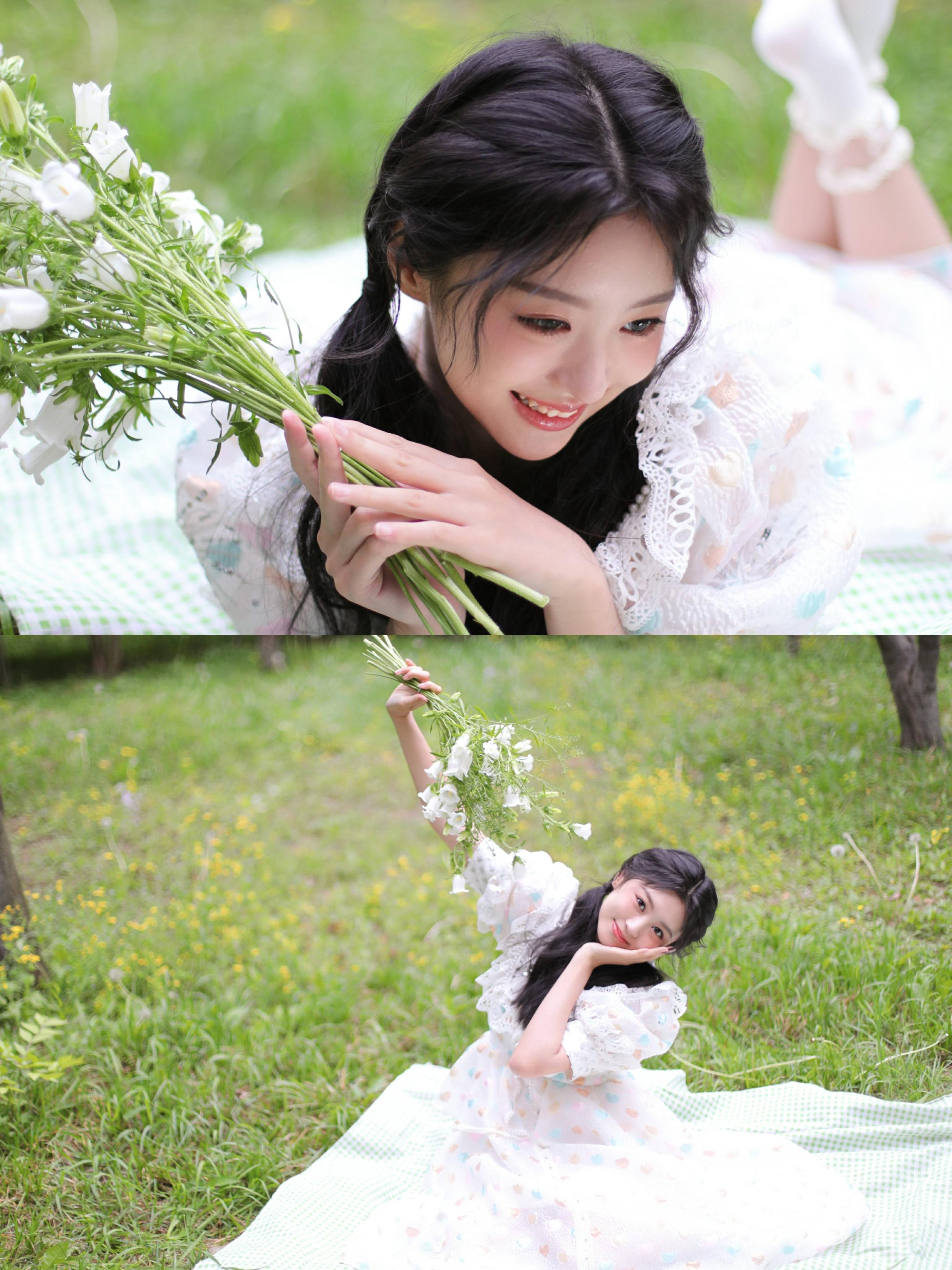 Hao Yilin starred in the web drama "Three Points Wild" as a sweet girl ...