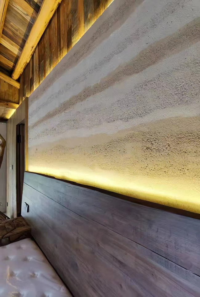 Rammed earth straw paint to make retro walls, do you like this? - iNEWS