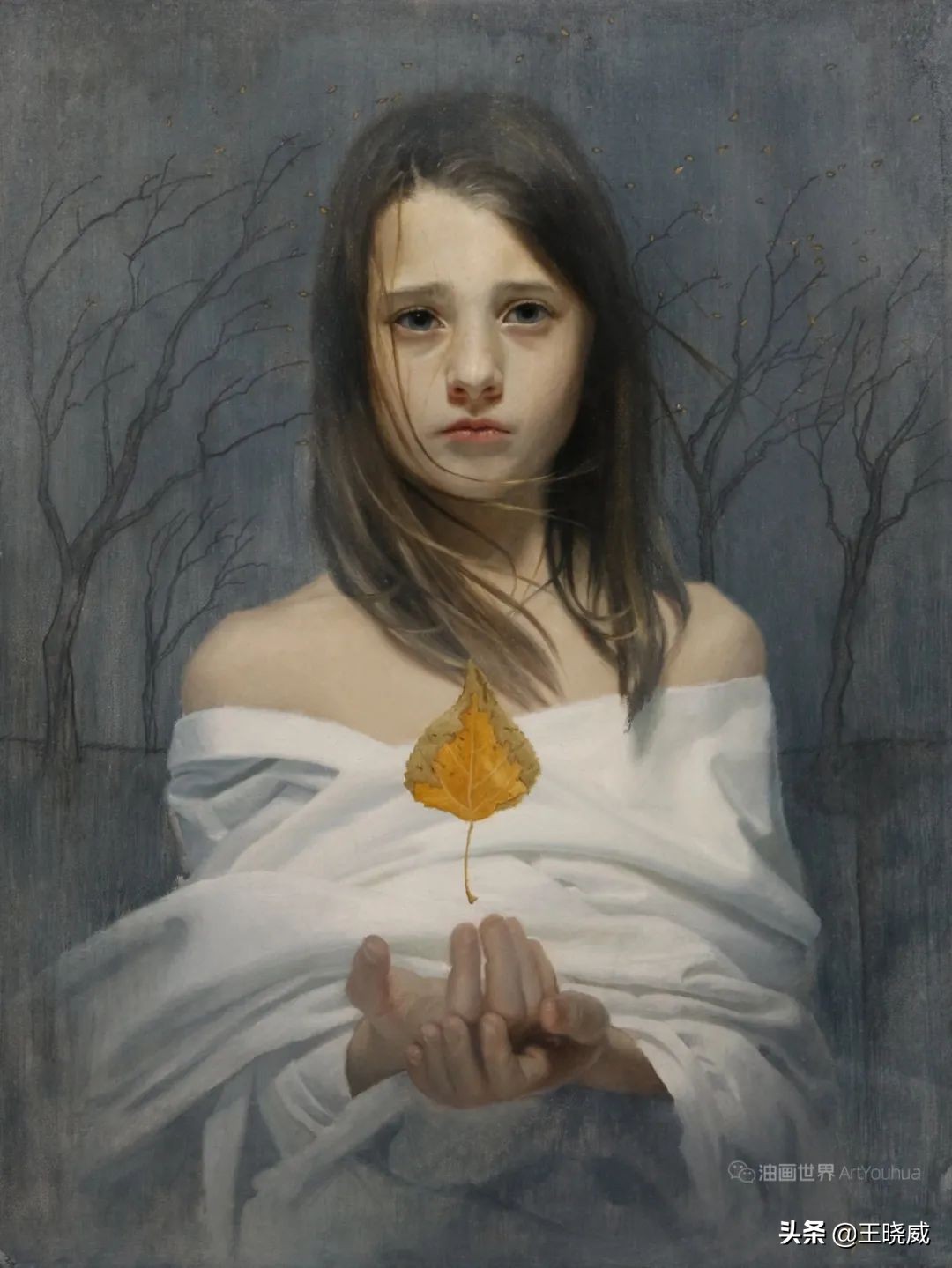 The eye of the mind.Psychological painter's painting is full of ...