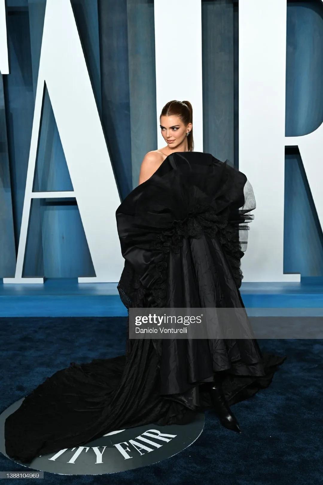 Supermodel Kendall Jenner attends the Oscars Vanity Fair party, so