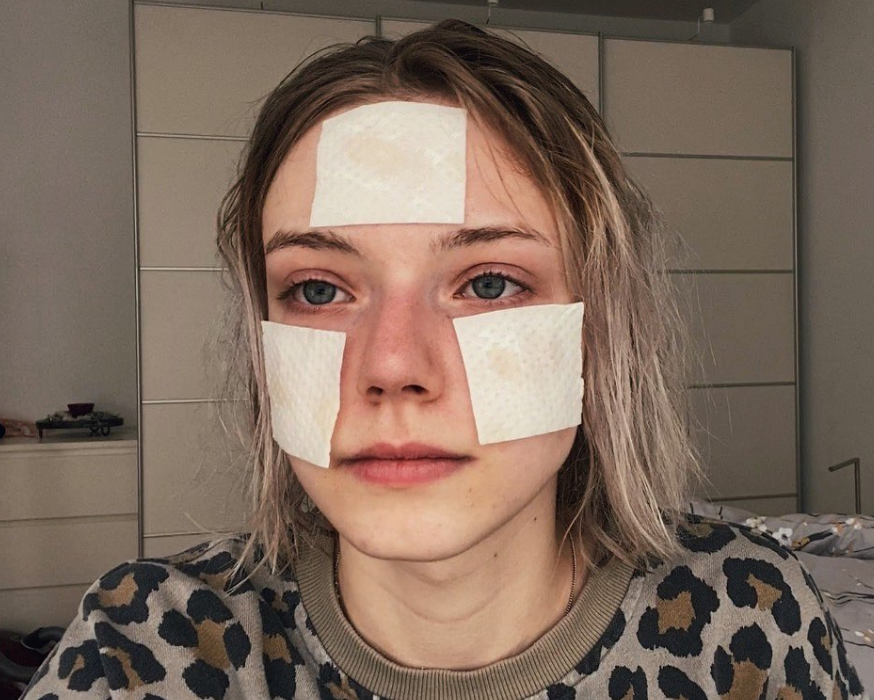 The 21-year-old German model became popular all over Asia with her 