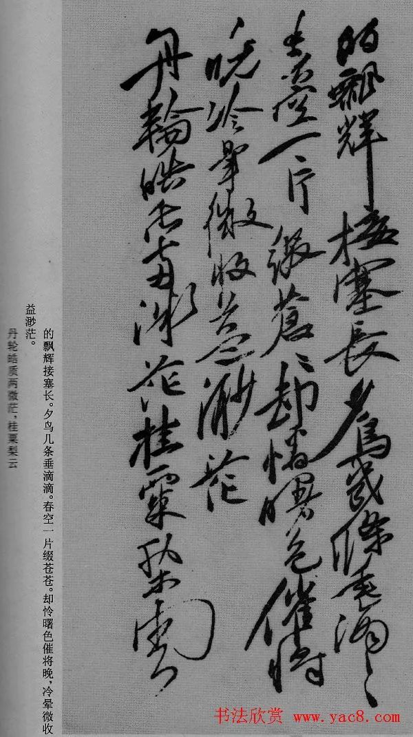 Xu Wei's cursive script