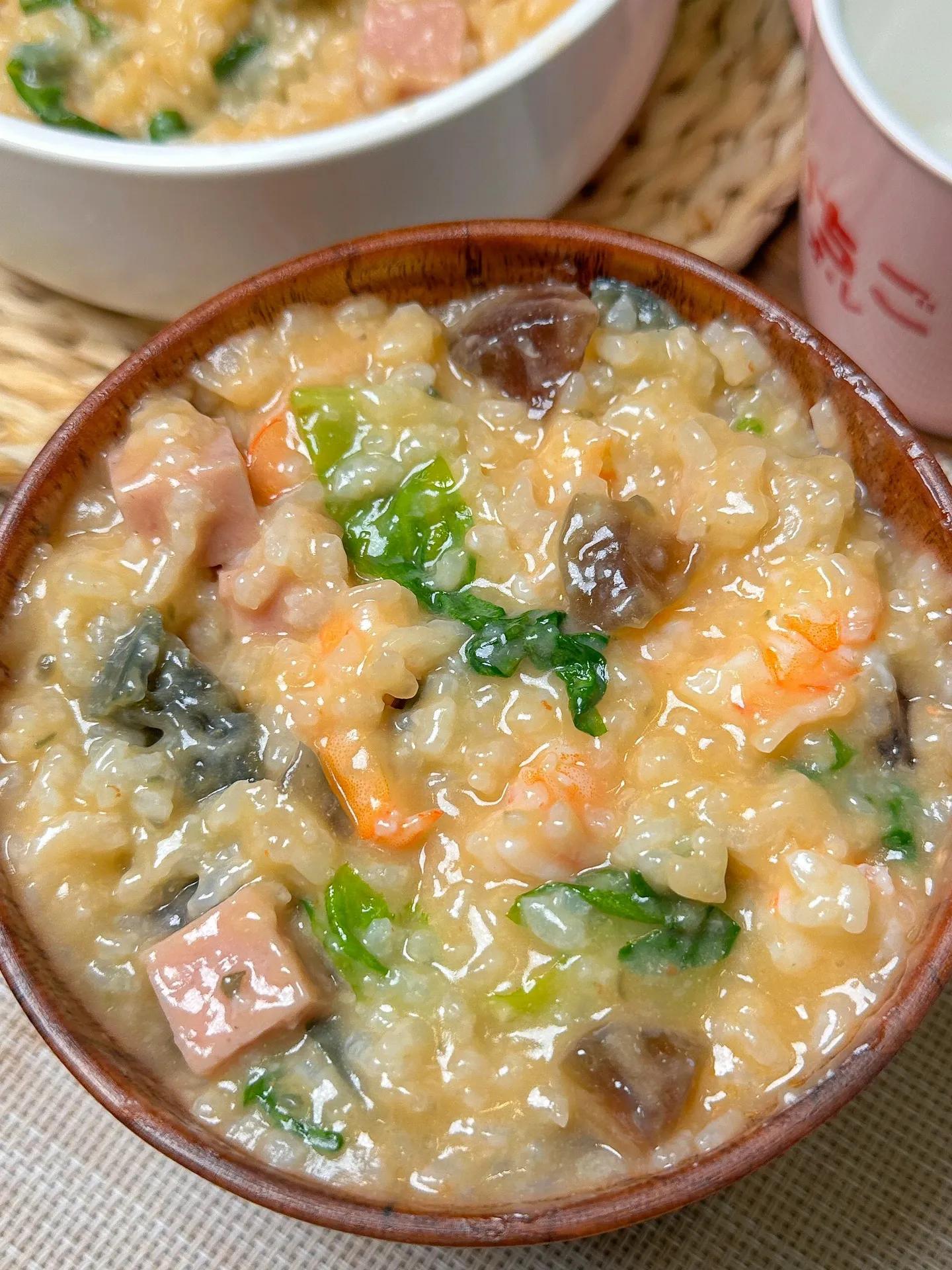 Fresh Preserved Egg and Shrimp Congee iMedia