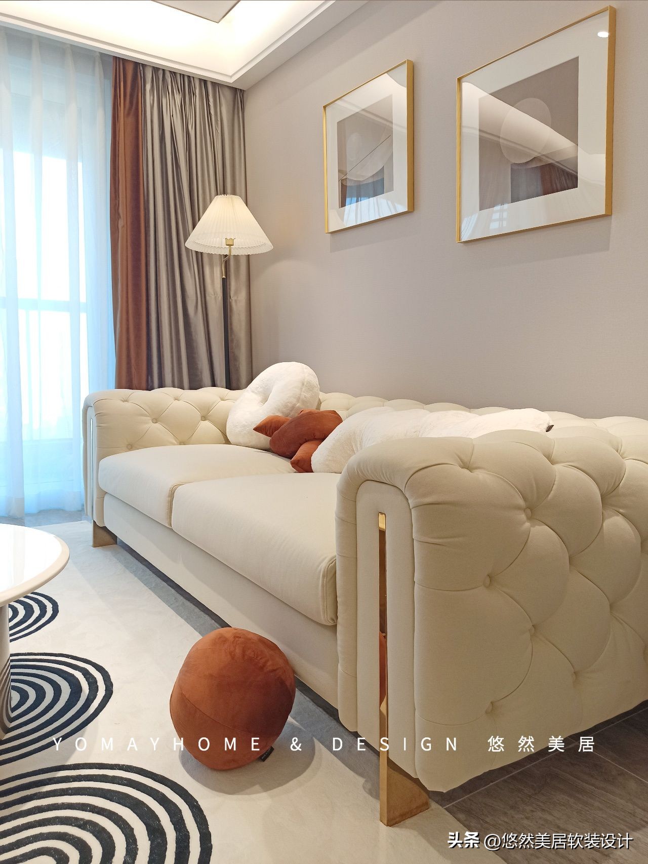 The overall soft decoration design of Wuhan Vanke Yuncheng American ...
