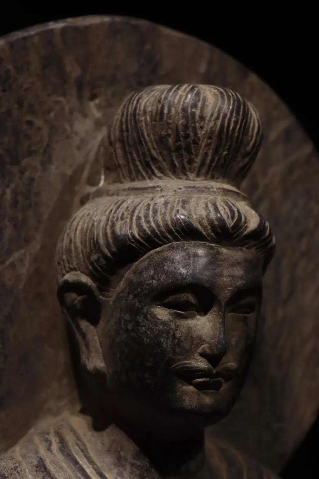 Gandhara Buddha bluestone statue - iMedia