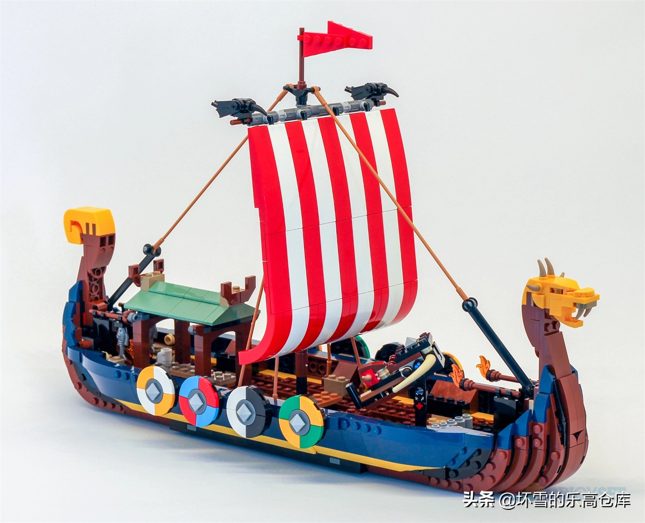 Norse Mythology of LEGO World, Cloud Review 31132 Viking Ship and ...