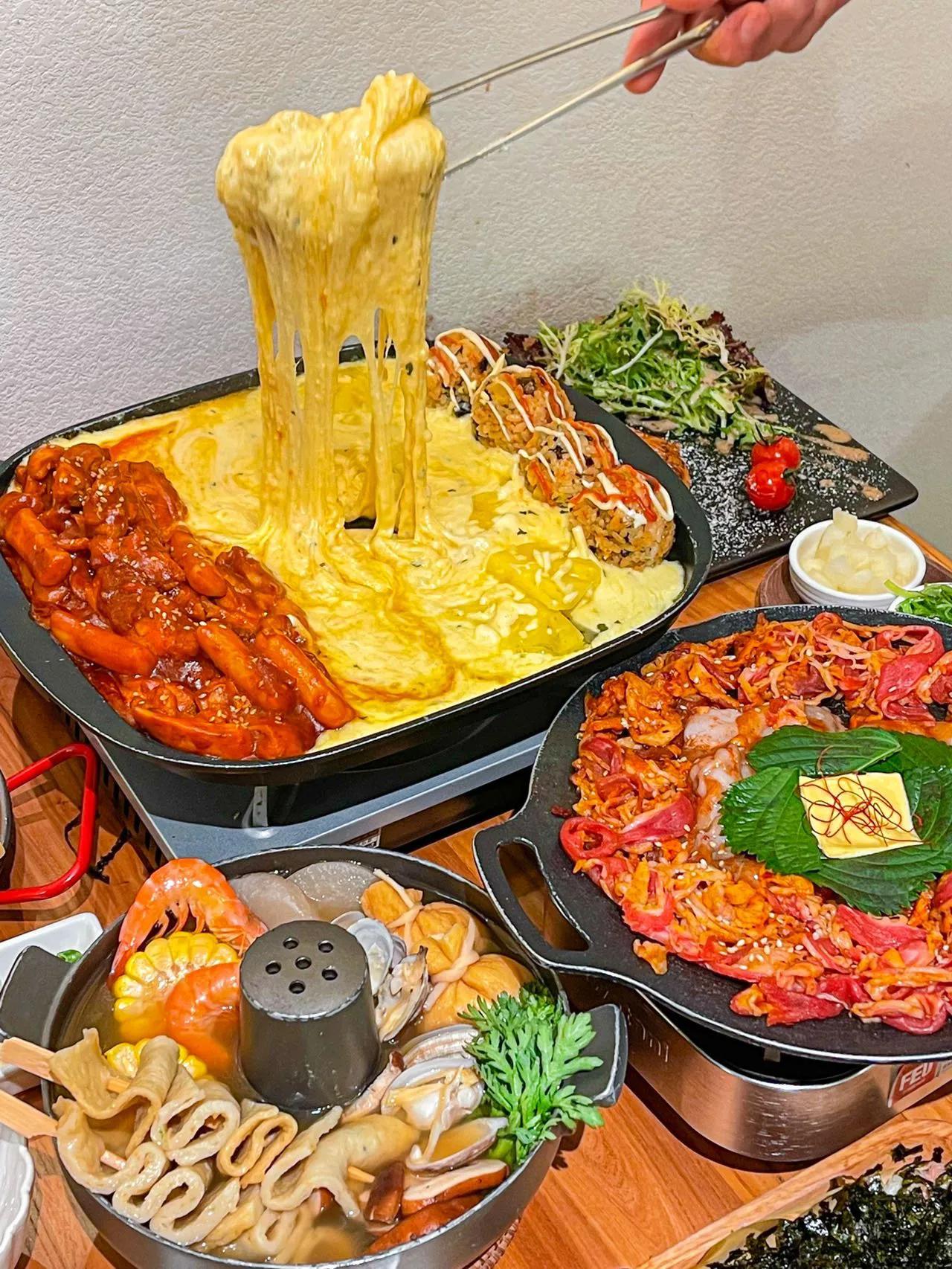 Chongqing's worthwhile treasures Korean food store, cheese waterfall is ...
