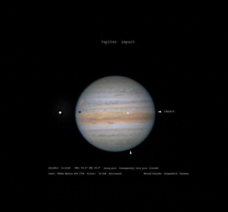 Another impact. Jupiter has just suffered an impact half the size of ...