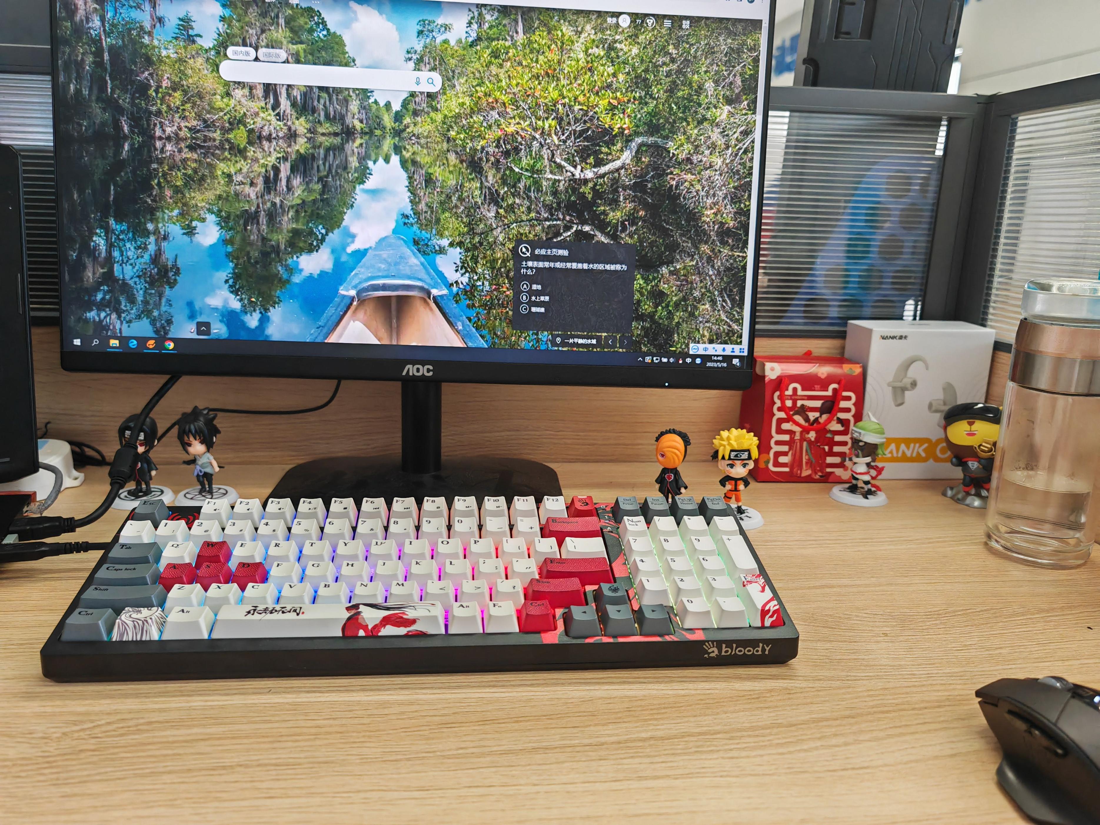 Noise reduction mechanical keyboard blood hand ghost S98 use share iNEWS