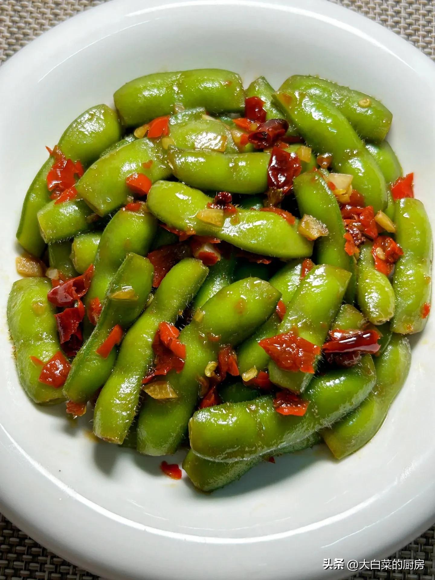 Here comes the edamame recipe at the spike night snack stand! It's so