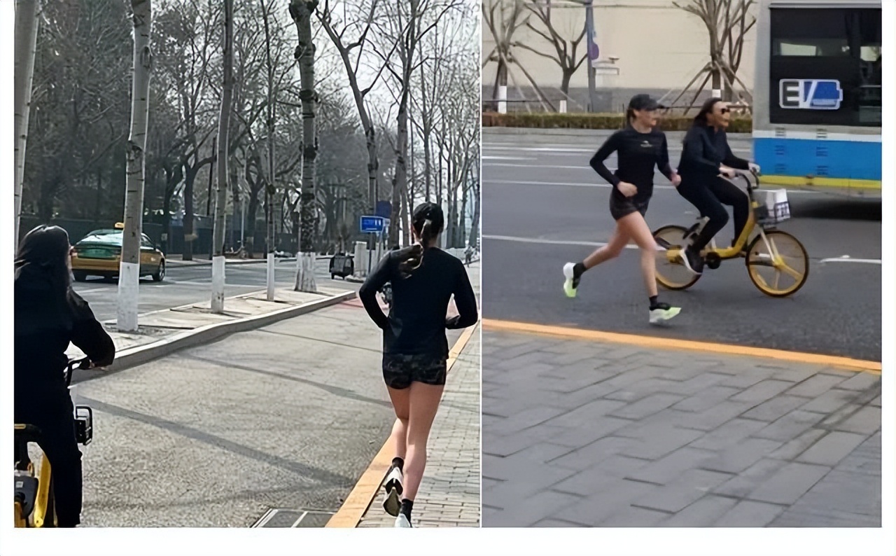 Gu Ailing wears sports underwear to run on the street, her clothes are ...