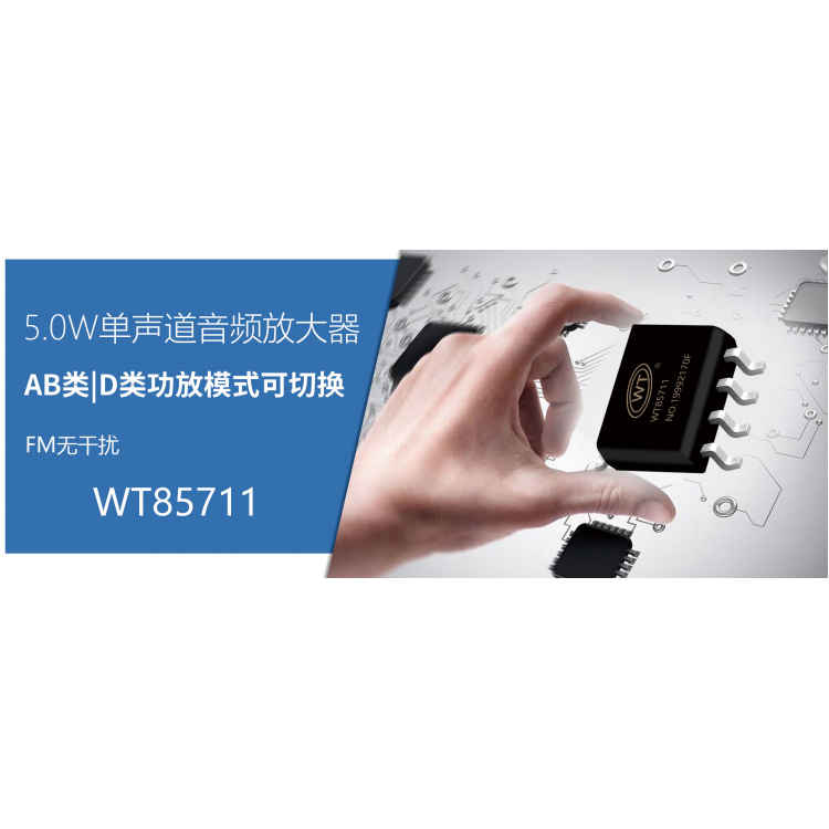 Mono class D 5w power amplifier ic chip, special power amplifier chip