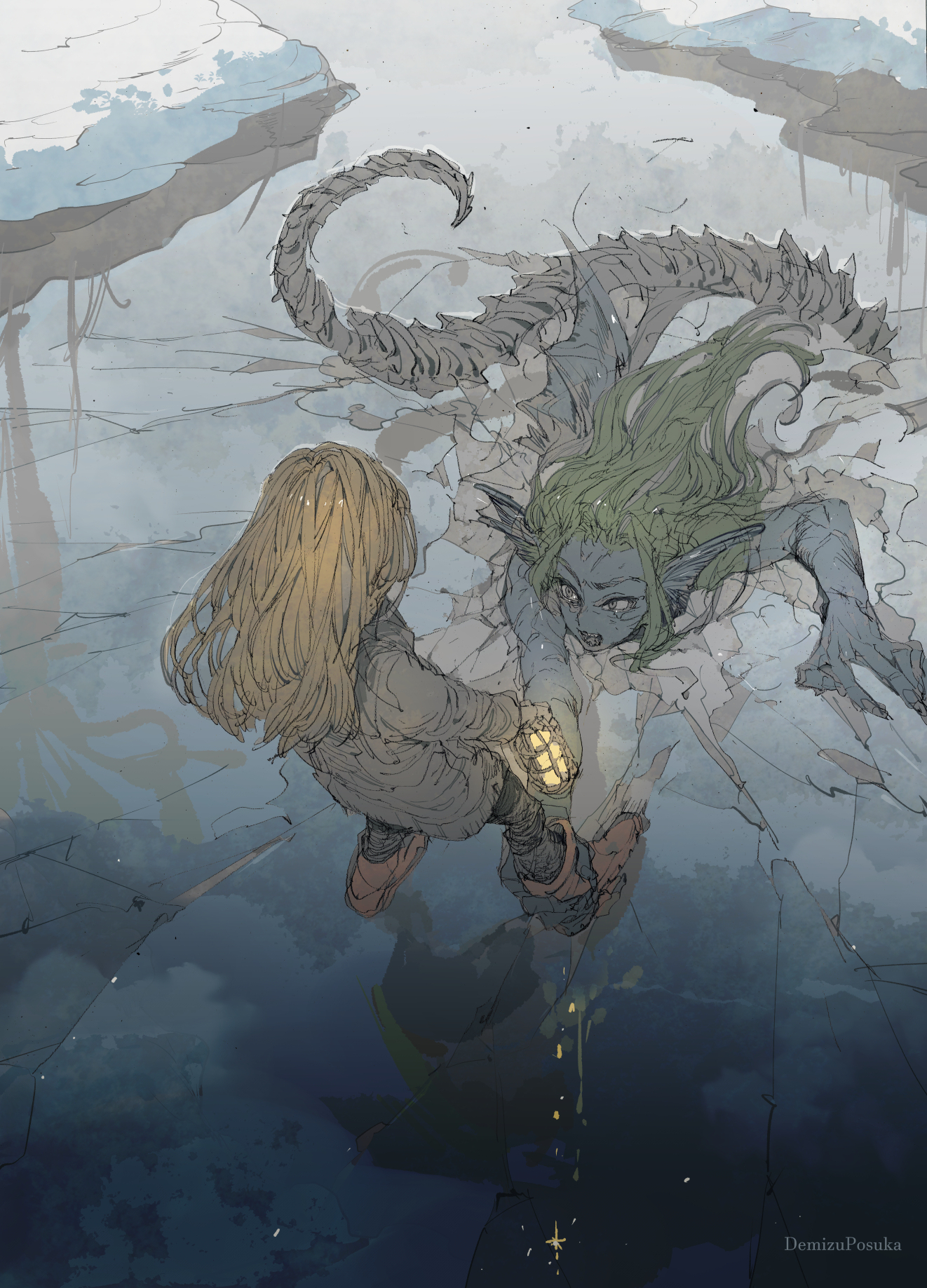 Composition and perspective from this fantasy illustrator is a ...