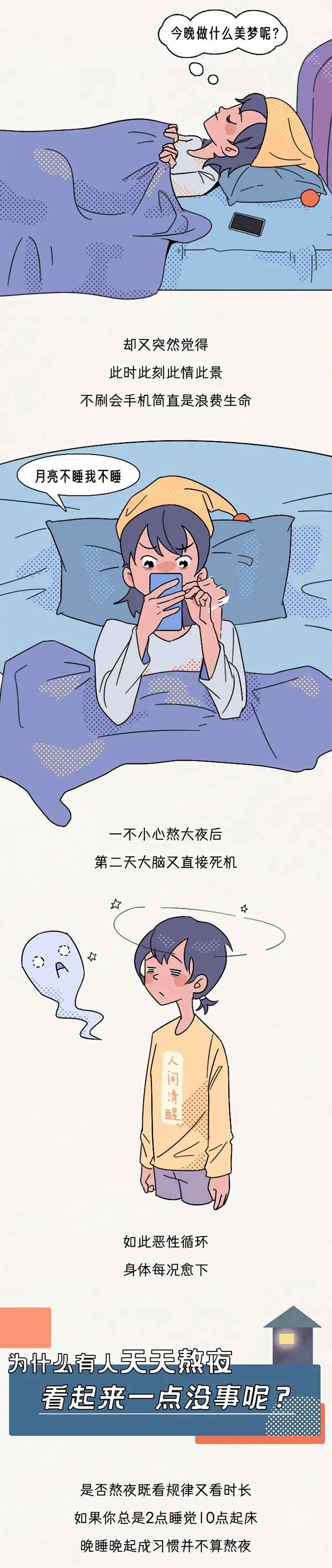 別再熬夜了,真的會死!熬夜的危害,比你想像的還要大(漫畫) - 資訊咖