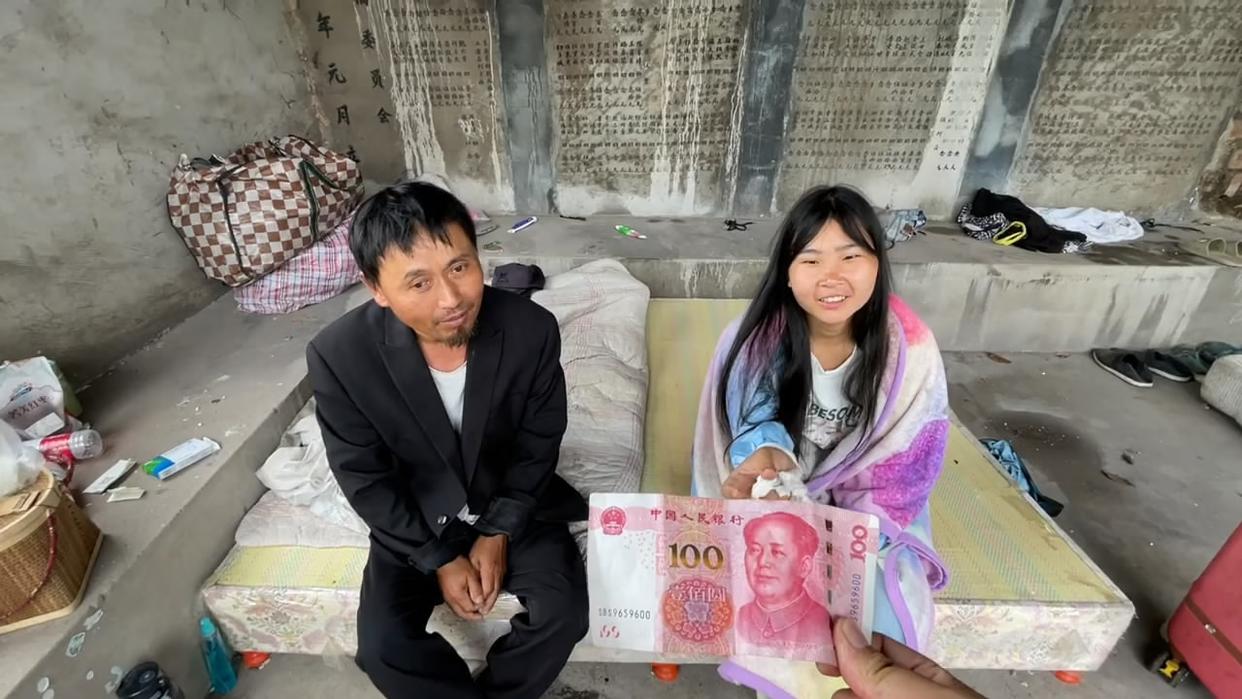 The homeless girl lives in an abandoned house with her uncle, just ...